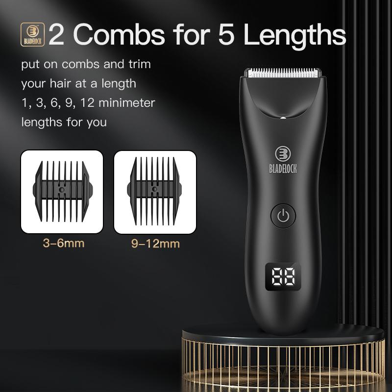 Electric Groin Hair Trimmer，Body Hair Clippers electric shave waterproof USB Rechargeable for men wireless  shaver