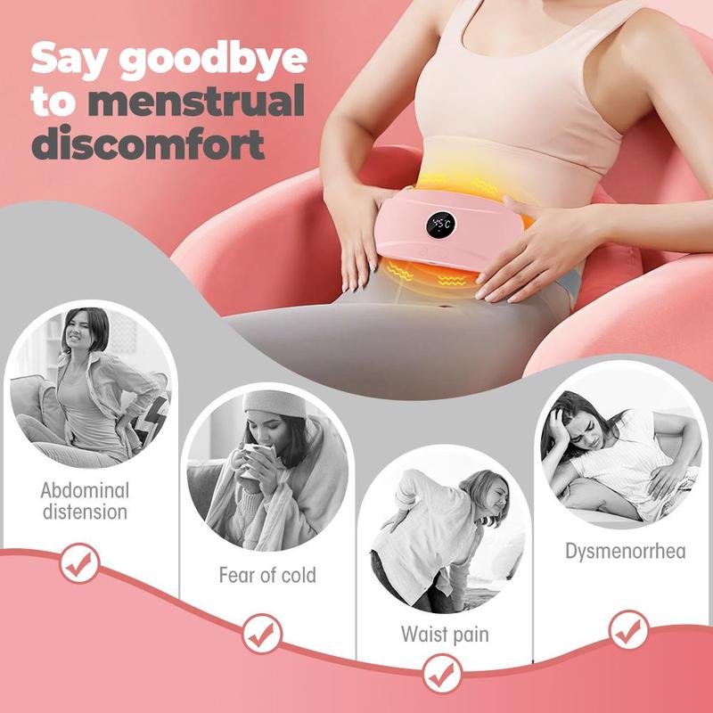 Menstrual Heating Pad, 1 Count USB Rechargeable Abdominal Massager, Uterine Warmer Belt, Personal Care Appliances for Women & Girls