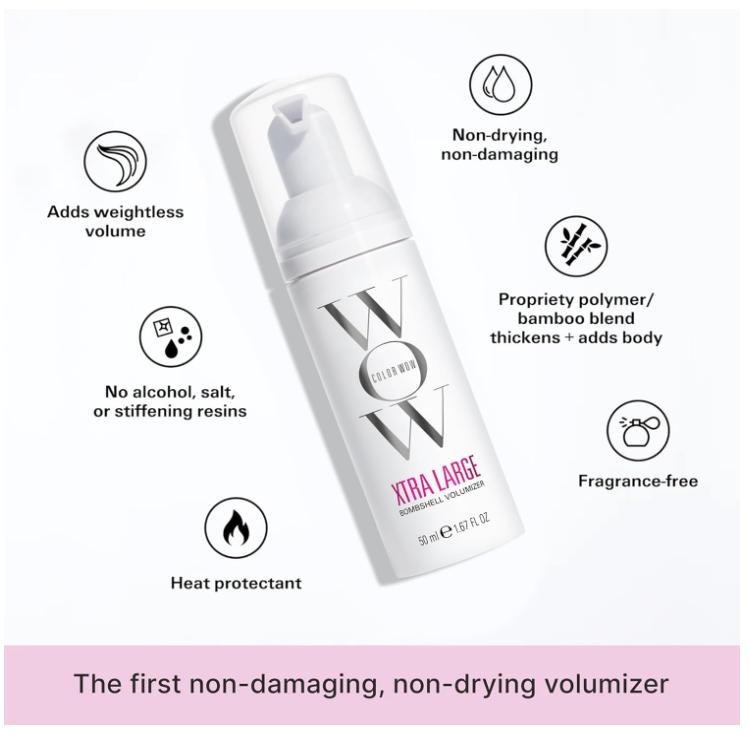 COLOR WOW Xtra Large Bombshell Volumizer – New Alcohol-Free Technology for Lasting Volume and Thickness