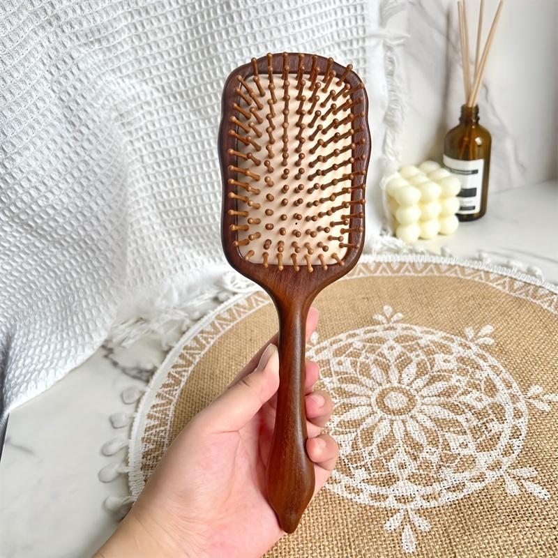 Wooden Air Cushion Hair Brush, Scalp Massage Comb, Curly Hair Detangling & Styling Tool, Heatless Haircare & Styling Tools for Women & Men