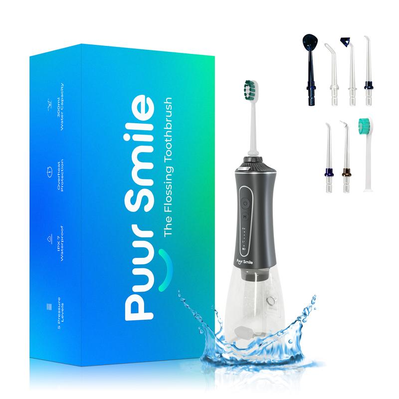 PuurSmile Water Flosser - Oral Irrigator Cordless Rechargeable Daily Cleansing