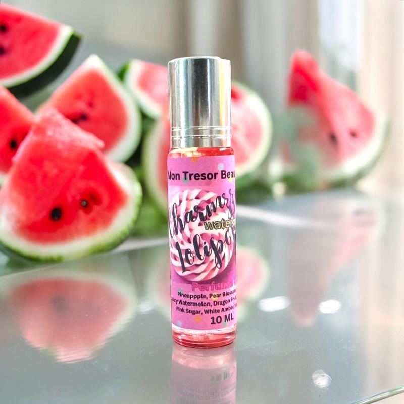 Charmzzz Watermelon Lollipop Body Oil Roll-On - Refreshing and Fruity Scent for Summer Aroma, Fragrance