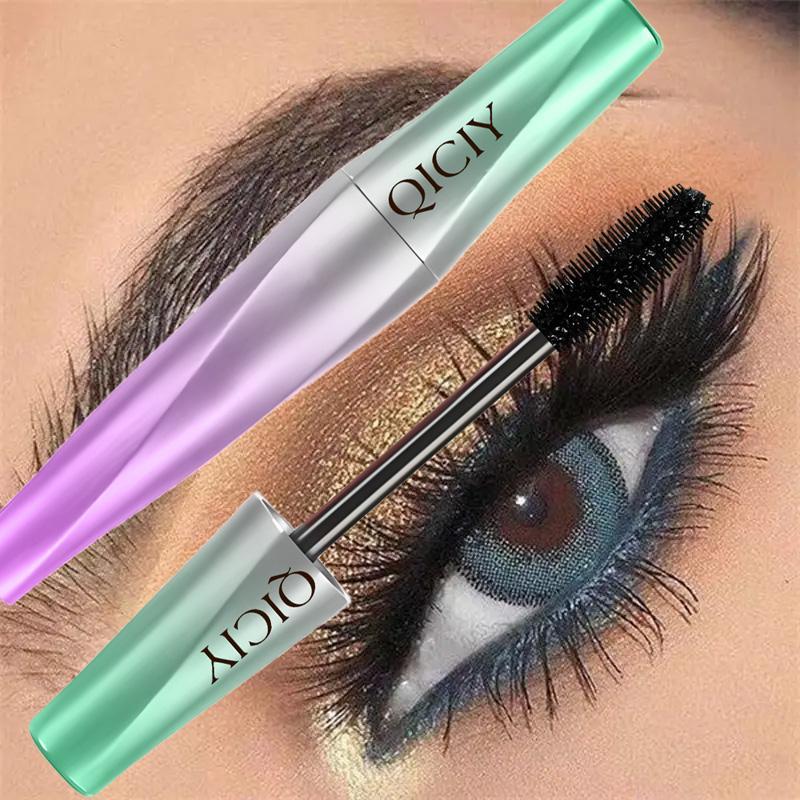 Waterproof Mascara, 1 Count Long Lasting Natural Curl Eyelashes Mascara, Professional Eye Enhancement Makeup Products for Women & Girls