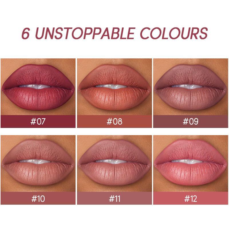 Long Lasting Lipstick & Lip Liner Set, 2 Counts set Matte Lipstick, Moisturizing Lipstick, Suitable for All Occasions Lip Makeup, Girls Makeup Accessories, Christmas Gift