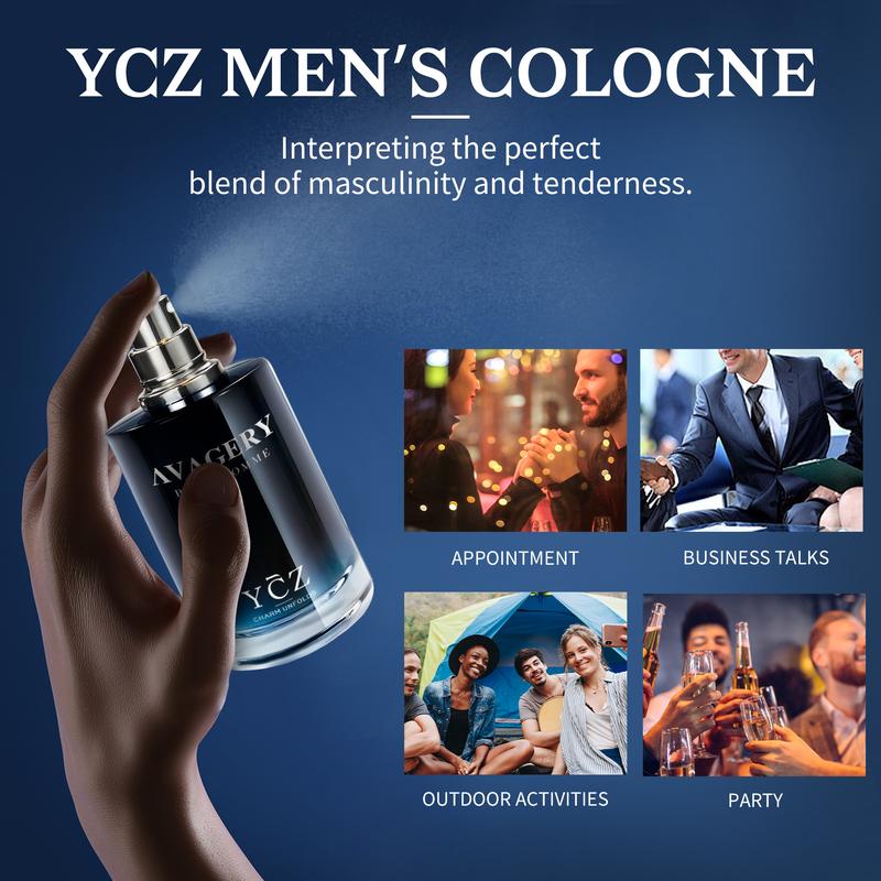 YCZ men's Eau de Parfum, 50ml, long-lasting fragrance. Add confidence and charm.