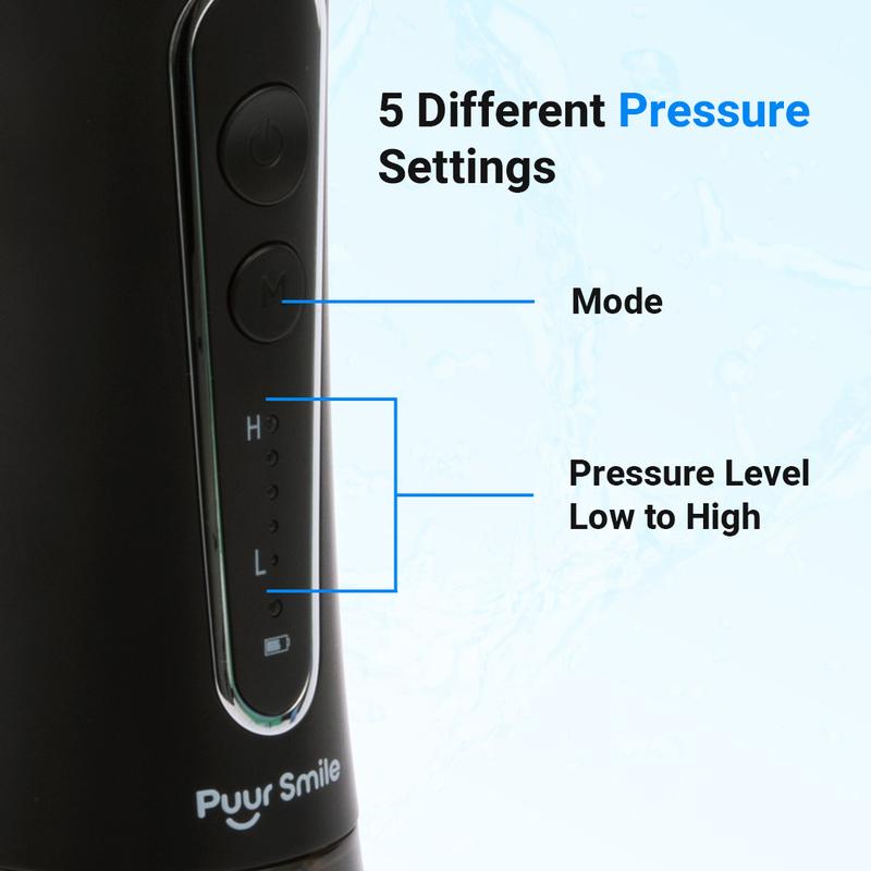 PuurSmile Water Flosser - Oral Irrigator Cordless Rechargeable Daily Cleansing