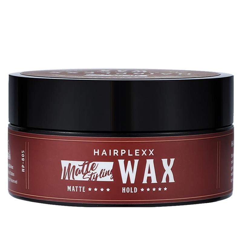 Hairplexx Matte Wax to Improve Texture and Thickness, Strong Hold All Day - Natural Hair Styling Paraben Free 2.7 oz Gel Haircare