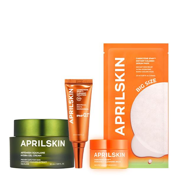 [APRILSKIN Official] Squalane + Beta-Carrotene Skin Rescue Duo  | Glass Glow Comfort Moisturizers | Soothing & Deep Moisturizing Cream  | Korean Skincare