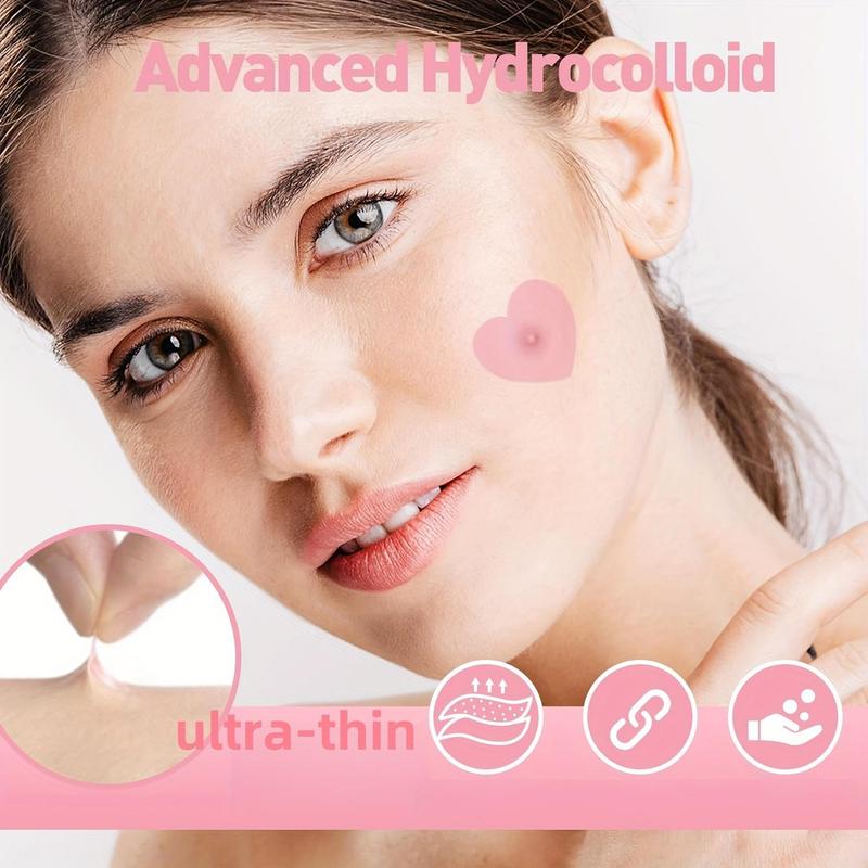 Star & Heart Shaped Acne Patches, 432pcs set Hydrocolloid Acne Cover Patches for Christmas Gift, Facial Skin Care Patches, Skin Care Products for Women & Men