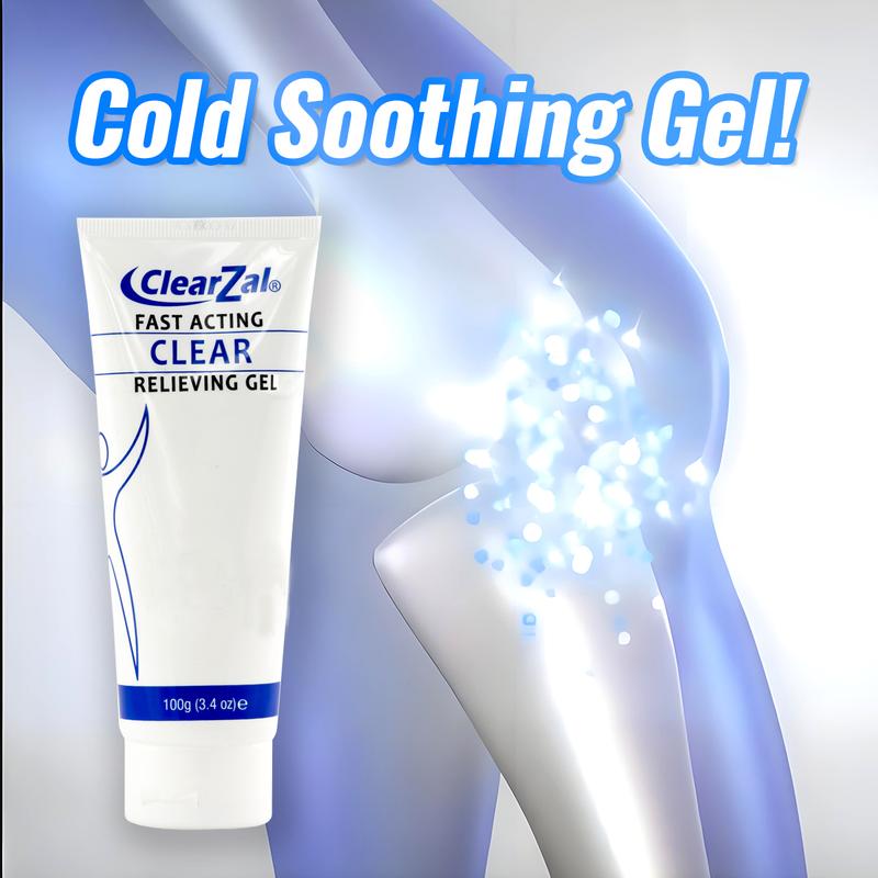 Clearzal Soothing Cooling Gel 100g, Relieving Body Gel, Cooling with Menthol and Frankincense, Helps Relieve Muscle Tension , Relax your waist, legs, knees, shoulders and neck to relieve fatigue, Sports Soothing Cooling Gel Body Care Lotions