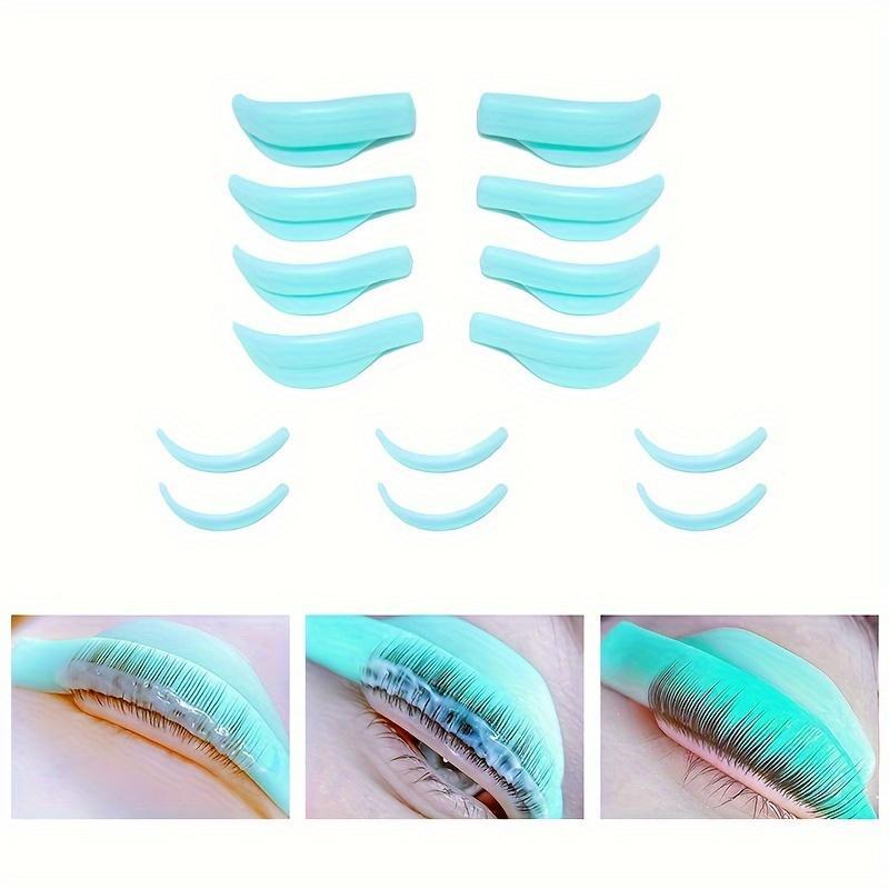 Silicone Eyelash Perm Pad, 7 Pairs Reusable Eyelash Lift Pad, Perfect for Lashes of Different Lengths, Professional Makeup Tools for Women