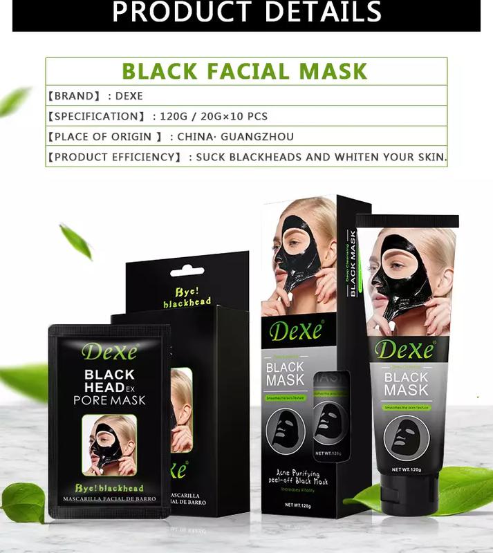 Unisex Blackhead Remover Mask Kit,Charcoal Peel Off Facial Mask withBrush and Pimple Extractors, DeepCleansing for Face Nose BlackheadPores Acne, For All Skin Types Skincare Skin Repair Comfort green  mask facial sheet