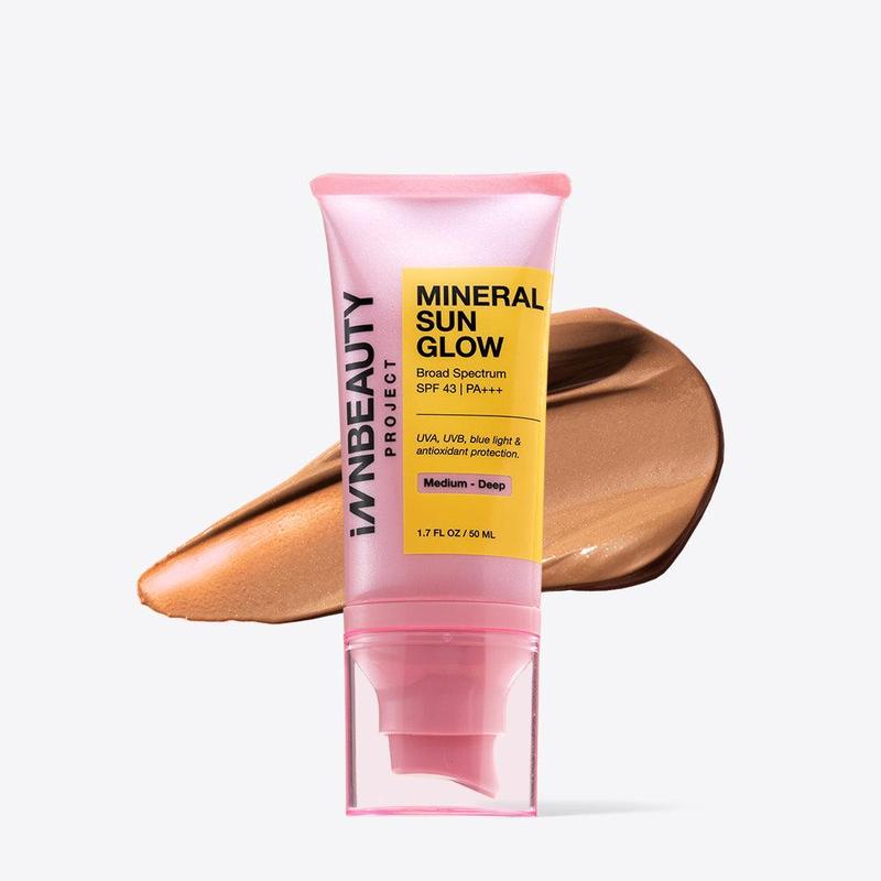 Mineral Sun Glow SPF Broad Spectrum SPF 43 PA +++ Facial Lightweight Skincare Sunscreen Hydrating Radiant Sensitive Vegan