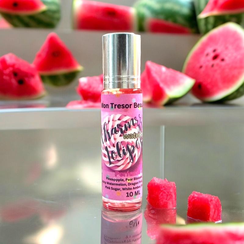 Charmzzz Watermelon Lollipop Body Oil Roll-On - Refreshing and Fruity Scent for Summer Aroma, Fragrance