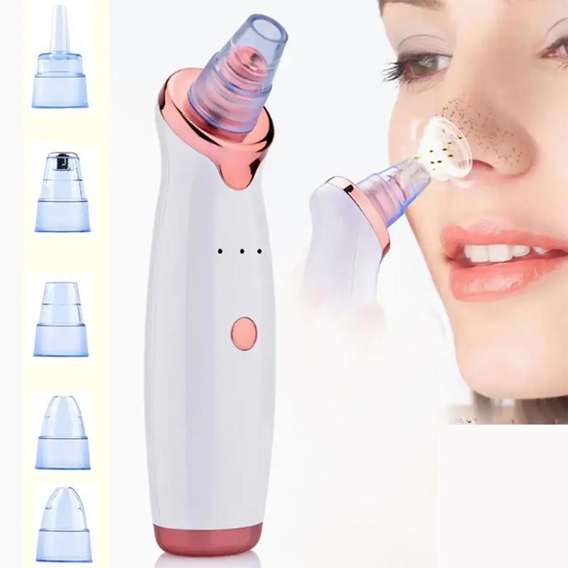 Multi-functional Pore Cleaner with 5 Cleaning Suction Cups, 1 Set USB Rechargeable Pore Cleaner for Facial Cleaning