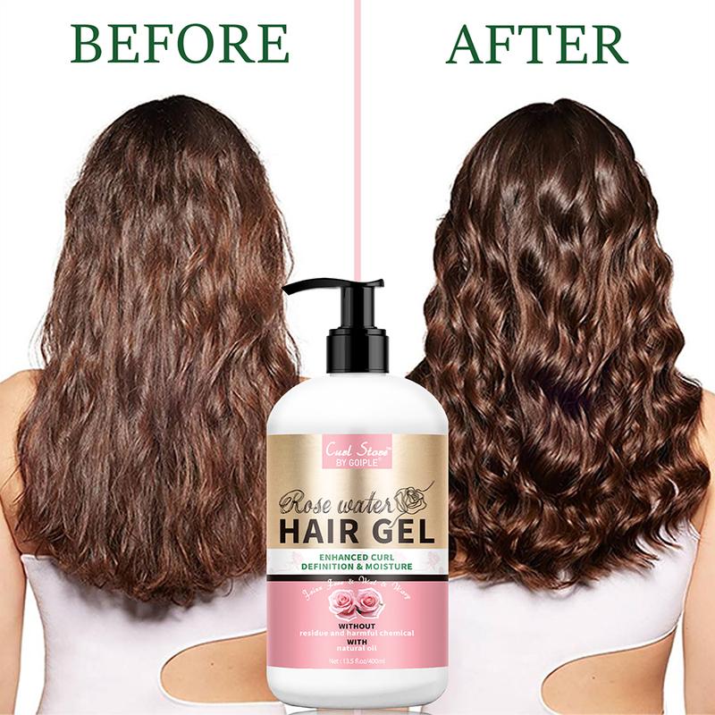 Goiple Hair Cream for Curly Hydrating Hair Curl Defining Cream with Rose Extract for Wavy Hair 13.5 FL OZ  Moisturizer Styling Cream