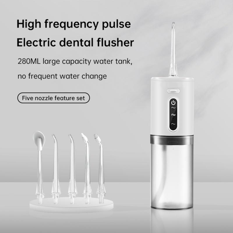 8 - Jet Tip dental oral irrigator. 3 three - frequency pulse teeth cleaners. Rechargeable Portable Rechargeable Portable Daily Cleansing