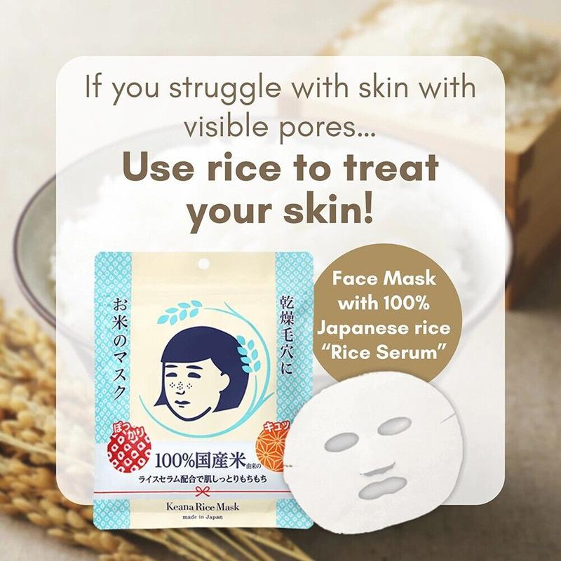 ISHIZAWA LABS Rice facial Masks 10 pieces Skincare Fragrance Skincare Fragrance Gentle Sensitive Sheet Skin Repair