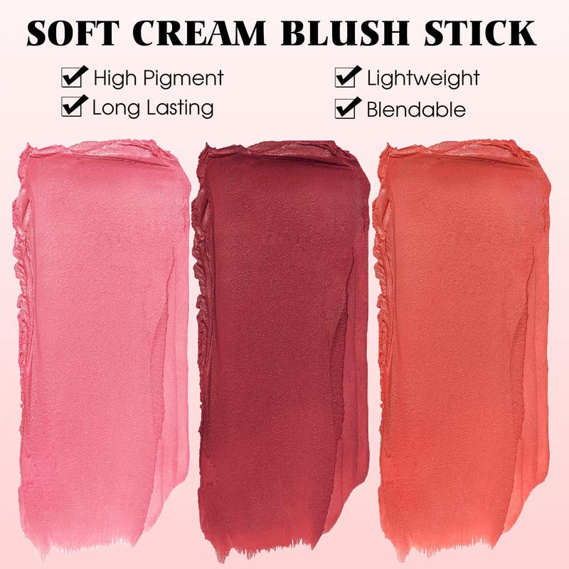 Blush Stick for Cheeks – Cream Makeup Blush Wand for Natural, Blendable Tint – Solid Moisturizer Stick with Waterproof, Long-Lasting, Matte Finish -Inspired Formula for a Radiant Glow – Perfect for All Skin Types