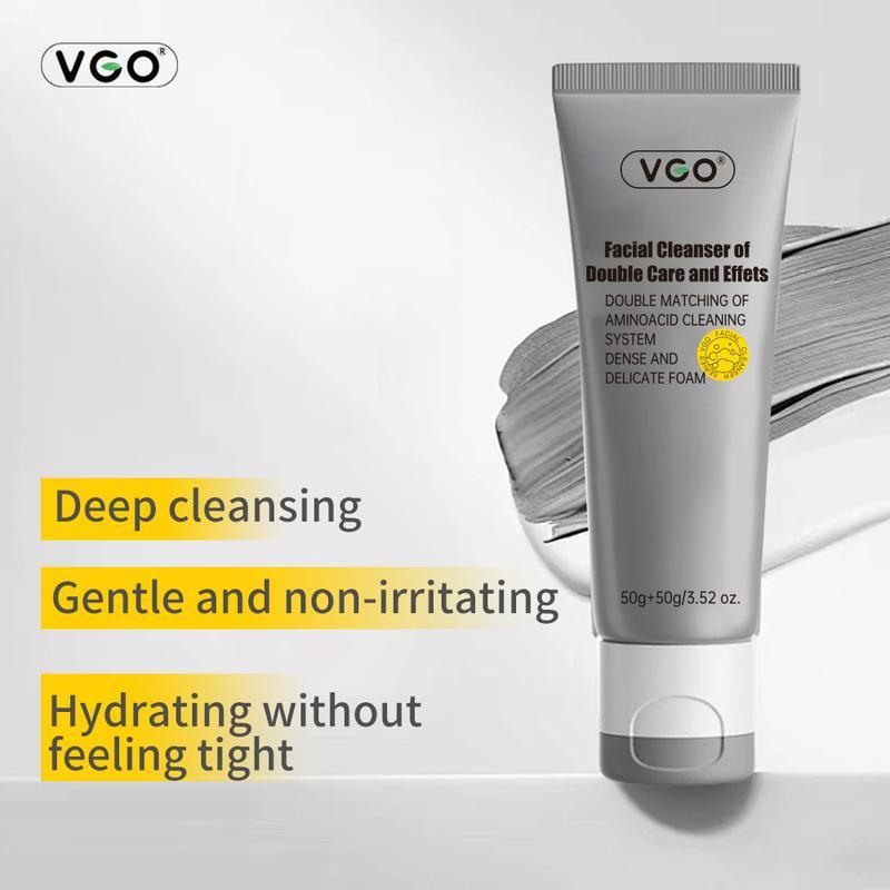 VGO Facial Cleanser of Double Care and Effects 50g All types of skins Cleanse and moisturize-A Cleansing Skincare