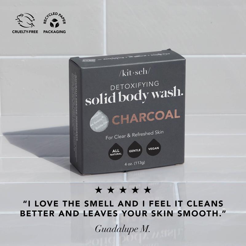 Charcoal Detoxifying Solid Body Wash Bar Body Care Cleansing