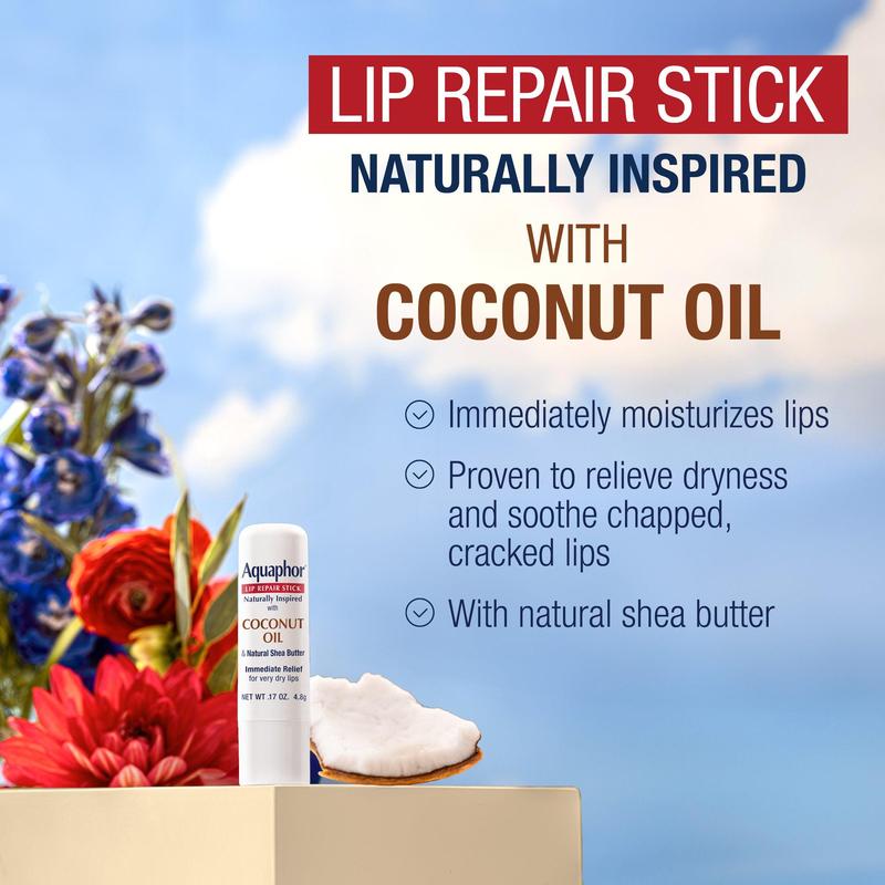 Aquaphor Lip Repair Stick Naturally Inspired Coconut 0.17oz