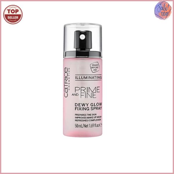 Catrice | Prime & Fine Illuminating Dewy Glow Spray | Transparent and Fast Drying Fixing Spray