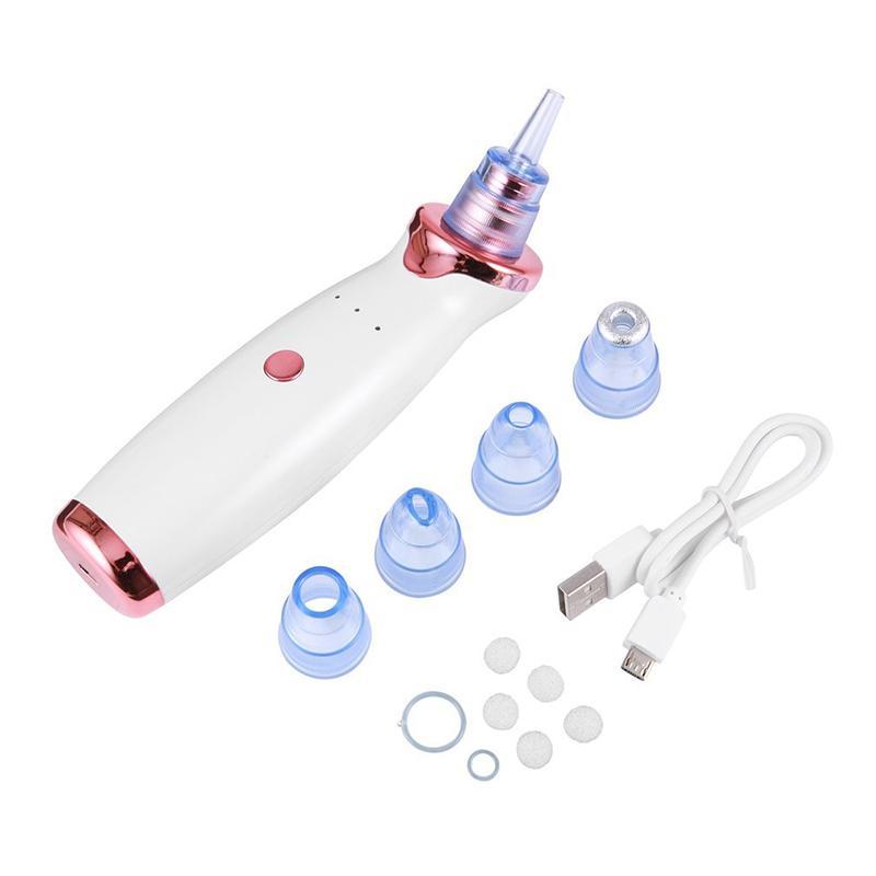 Multi-functional Pore Cleaner with 5 Cleaning Suction Cups, 1 Set USB Rechargeable Pore Cleaner for Facial Cleaning