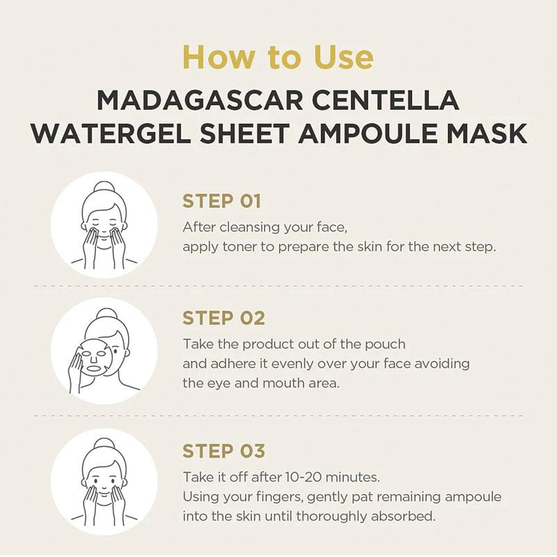 Skin1004 - Madagascar Centella Watergel Sheet Ampoule Mask (1 ea)