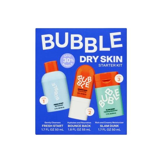 Bubble Skincare 3-Step Hydrating Routine Bundle, for Normal to Dry Skin, Unisex, Set of 3