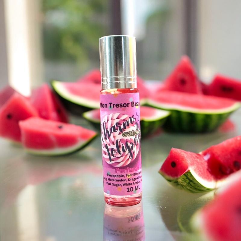 Charmzzz Watermelon Lollipop Body Oil Roll-On - Refreshing and Fruity Scent for Summer Aroma, Fragrance