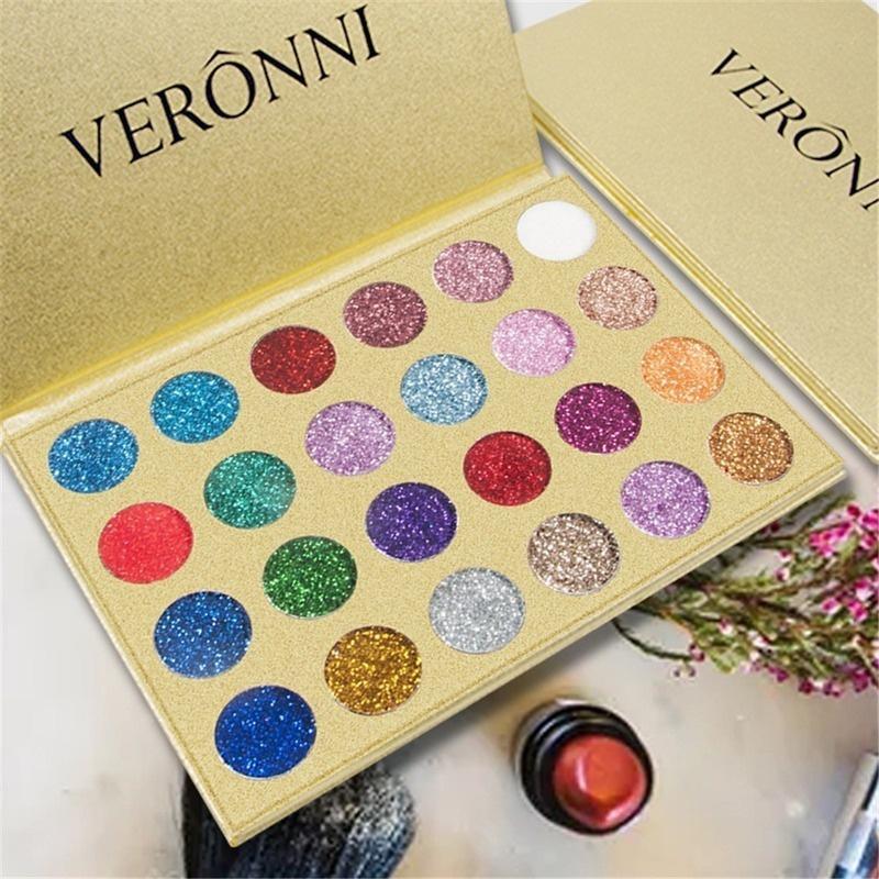 24 Color Glitter Eyeshadow Palette, Glitter Eye Shadow Makeup Palette, Long Lasting Shimmering Eye Shadow Makeup Products for Women,  Glossier Gifts for Her