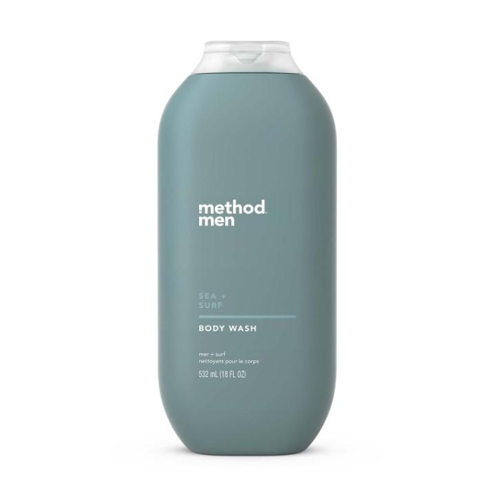 Method Men Body Wash, Sea + Surf, Paraben and Phthalate Free, 18 fl oz (Pack of 1)