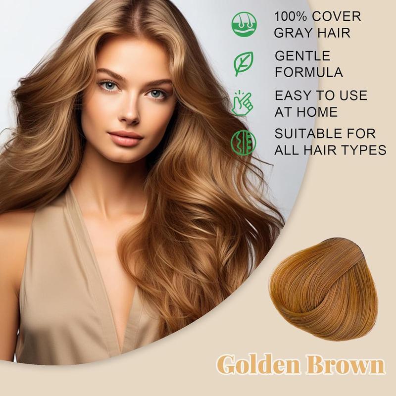 IEMOKODA Blonde Brown Hair Dye Shampoo 3-in-1, Long-lasting & Natural Hair Color Shampoo, Instant Herbal Ingredients Haircare, Effect in Minutes