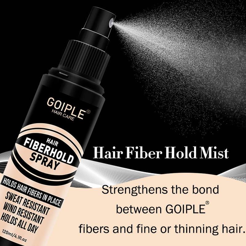 Hair Building Fibers Spray Kit, 2 Counts set Hair Thickening Powder & Fiber Holding Spray, Professional Hair Styling Products for Men & Women