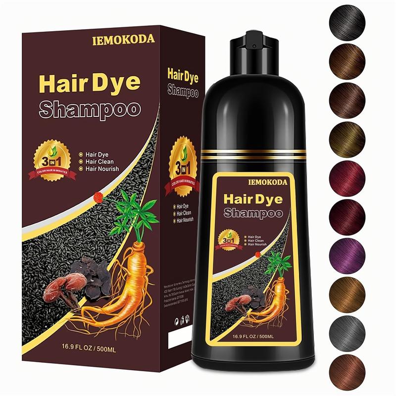 IEMOKODA Blonde Brown Hair Dye Shampoo 3-in-1, Long-lasting & Natural Hair Color Shampoo, Instant Herbal Ingredients Haircare, Effect in Minutes