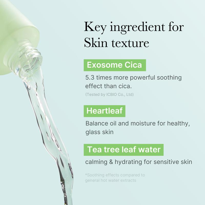 [Official Shop] Exosome Cica Toner | Daily Soothing Toner With Exosome Cica, Heartleaf, Tea Tree, 12 Kinds of Cica | Low Irritation, Sebum care Korean Skin Care, for Stressed Skin (210ml   7.10 fl.oz.)