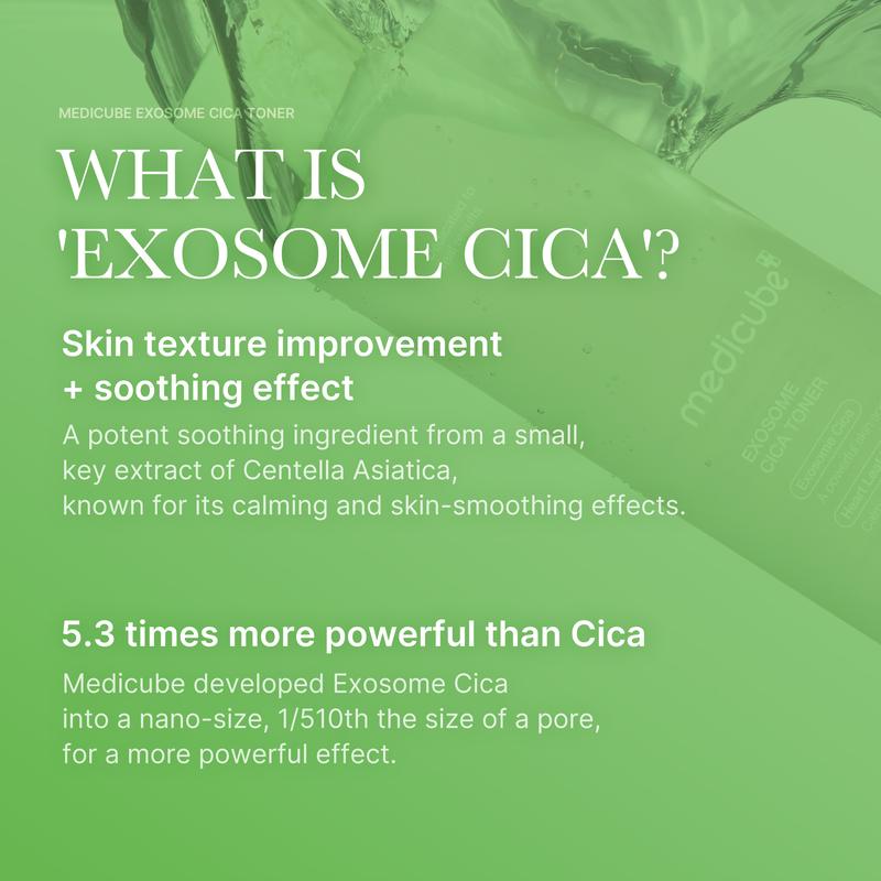 [Official Shop] Exosome Cica Toner | Daily Soothing Toner With Exosome Cica, Heartleaf, Tea Tree, 12 Kinds of Cica | Low Irritation, Sebum care Korean Skin Care, for Stressed Skin (210ml   7.10 fl.oz.)