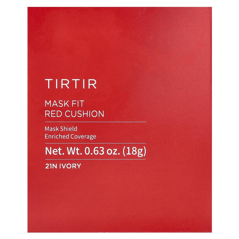 TIRTIR Mask Fit Red Cushion, 21N Ivory, 0.63 oz (18 g)