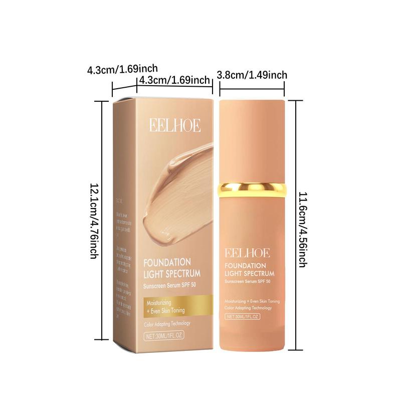 Long Lasting Liquid Concealer, 1 Count Moisturizing Concealer, Full Coverage Flawless Makeup Cream, Makeup Product for Women & Girls, Christmas Gift