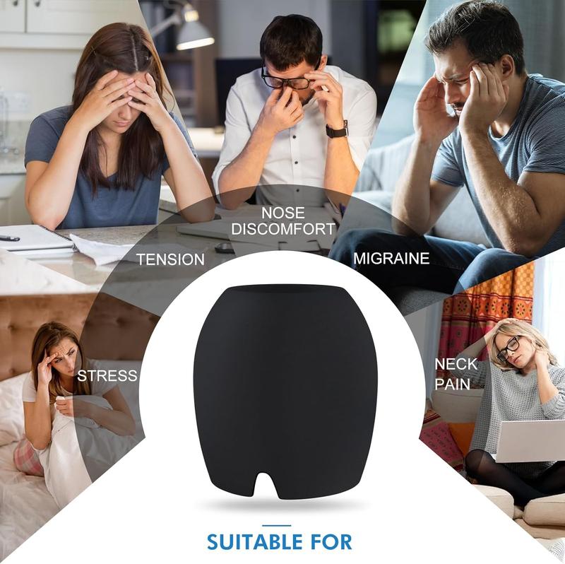 Migraine Relief Cap, All Around Gel Covered Reusable Headache Relief Cap, Black Migraine Cap for Headache Relief, Puffy Eyes