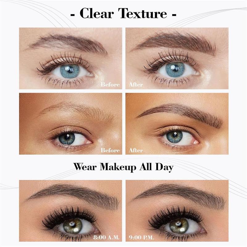 3D Waterproof Microblading Eyebrow Pen 4 Fork Tip Tattoo Pencil, Long-Lasting Brow Microfilling Eyebrow Pen, Easy to Use Microblade Eyebrow Pencil Eyebrow Brush (Dark Brown)