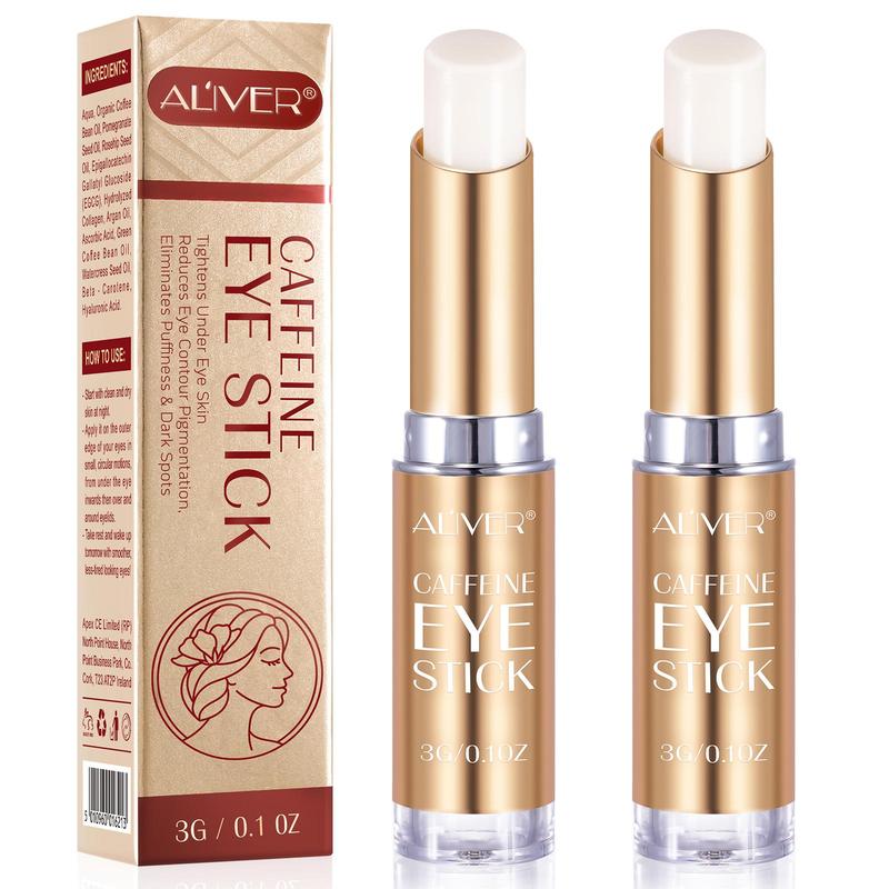 ALIVER Caffeine Eye Cream for Dark Circles – Caffeine Eye Stick to Hydrate the Eye Area – Skincare & Comfort