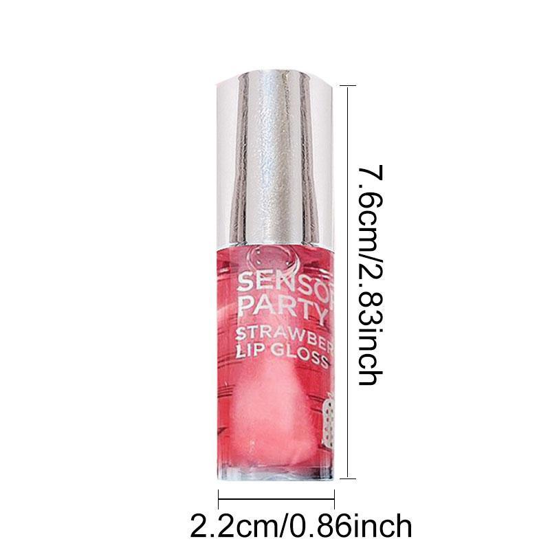 Moisturizing Lip Oil, 2 Counts set Long Lasting Hydrating Lip Gloss, Glossy Lip Glaze, Portable Lip Plumper for Daily Makeup, Plumping Lip Oil for Girls & Women