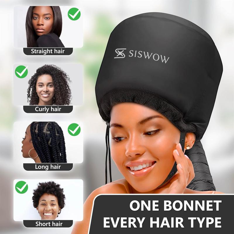 Net Plopping Cap for Drying Curly Hair - Hair Dryer Bonnet Diffuser Cap for Curly, Speeds Up Drying Time, Safety Deep Conditioning At Home - Portable, Adjustable