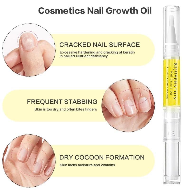 Brother Cosmetics Nail Growth Oil,Natural Brother Rejuvenation Nail Growth Oil,Brothers Cosmetics Nail Growth Oil,Nail Oil For Growth And Strength Brother Nail Growth Oil Instant Nail Repair (3PCS)