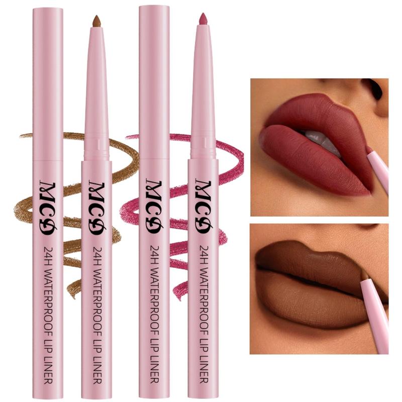 Long Lasting Lip Liner, 1 Count Waterproof Lip Liner Pencil, Easy Coloring Lip Liner Pen, Suitable for All Occasions Lip Makeup, Girls Makeup Accessories, Christmas Gift