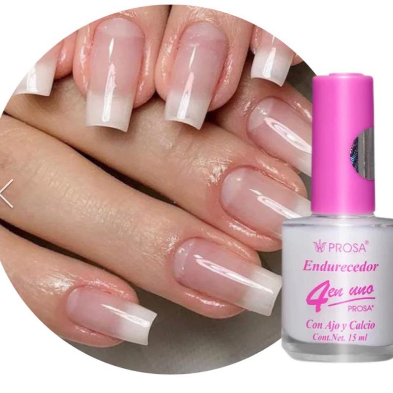 Prosa 4 en 1 Endurecedor Endurecedor con Ajo y Calcio con ajo y Calcio Seca Rapido Secado Rápido 0.5 fl oz Nail Nail Care Nail Art Manicure Cosmetic Nail Polish Polish Cutics