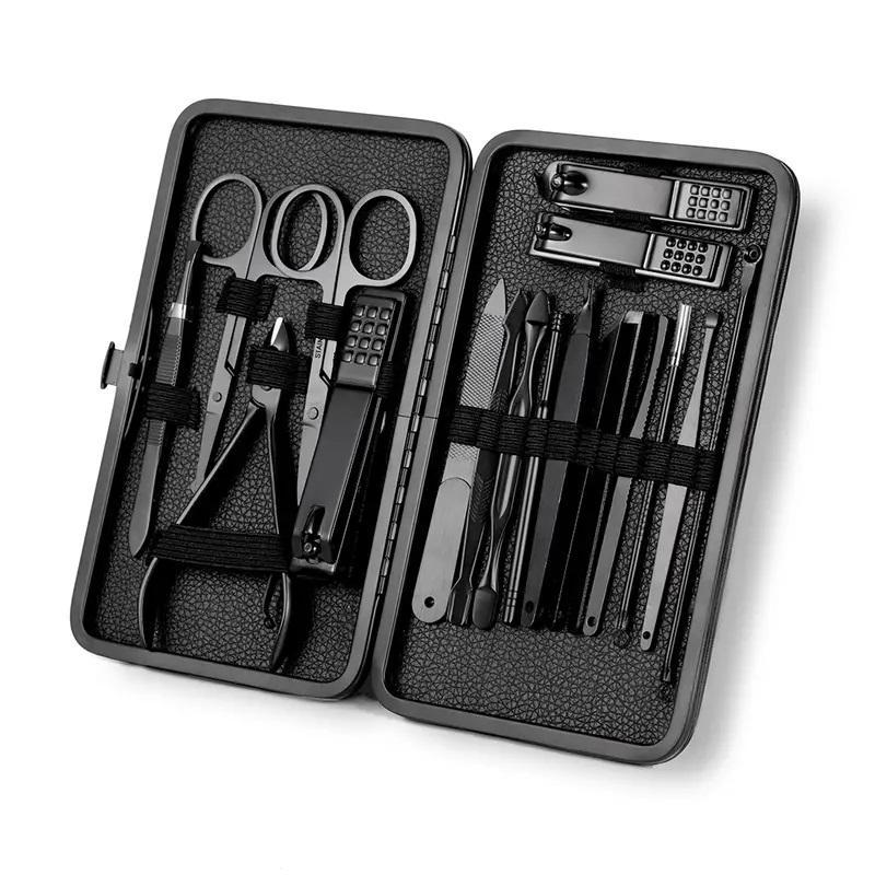 Professional Manicure Set with Storage Case, 1 Set Stainless Steel Manicure & Pedicure Tool, Manicure Tool for Home & Salon Use