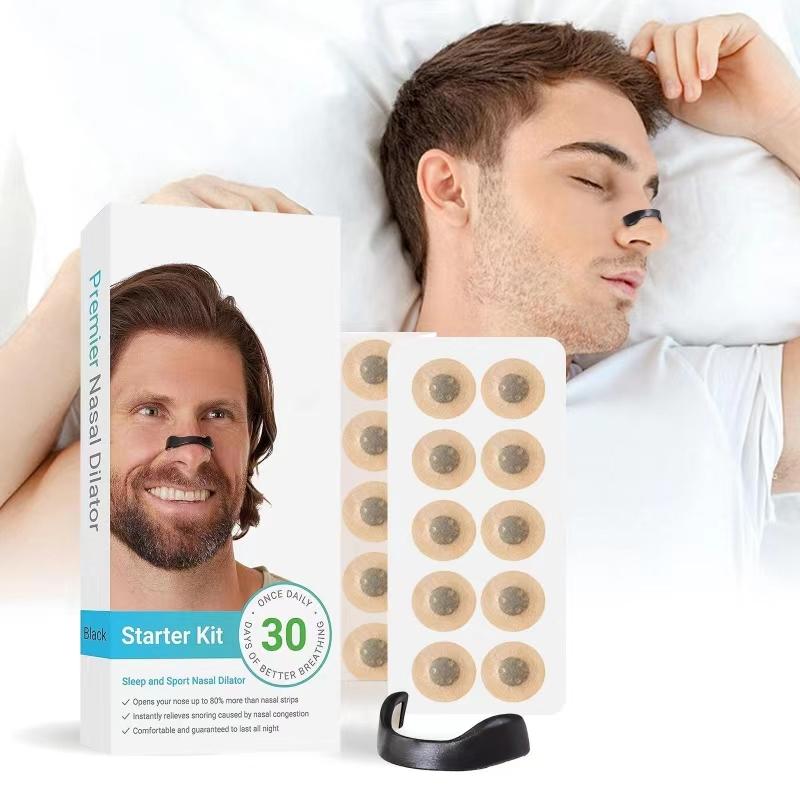 Magnetic Nasal strips , Breathing Refill Tabs Pack - Boost Oxygen, Improve Sleep Quality Snoring Solution- Sweat Resistant, Skin Safe Nasal Strips - Extra Strength Snore Stopper